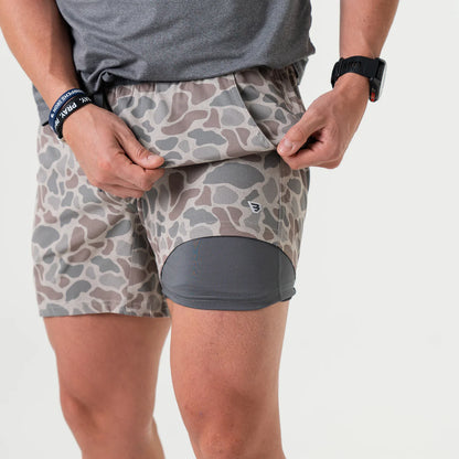 The Burlebo Athletic Shorts in Classic Deer Camo