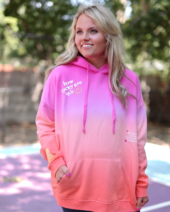 How Lucky Are We Oversized Hoodie