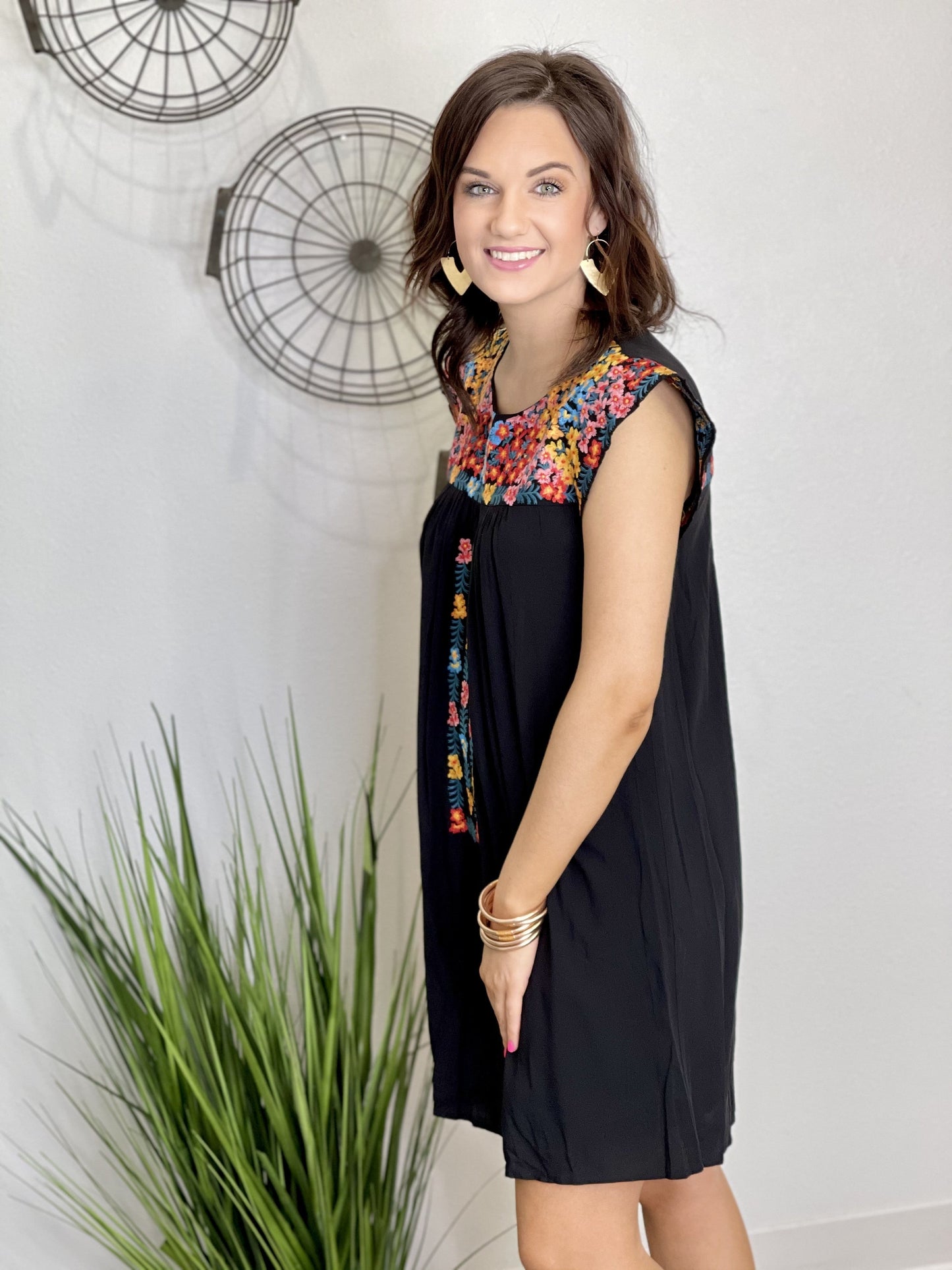 The Floral Fiesta Dress-2 Colors/AS