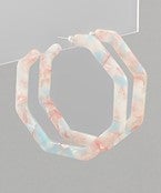 The Acrylic Turn Earrings-3 Colors