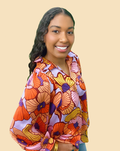 The Groovy Blooms Morgan Top - AS
