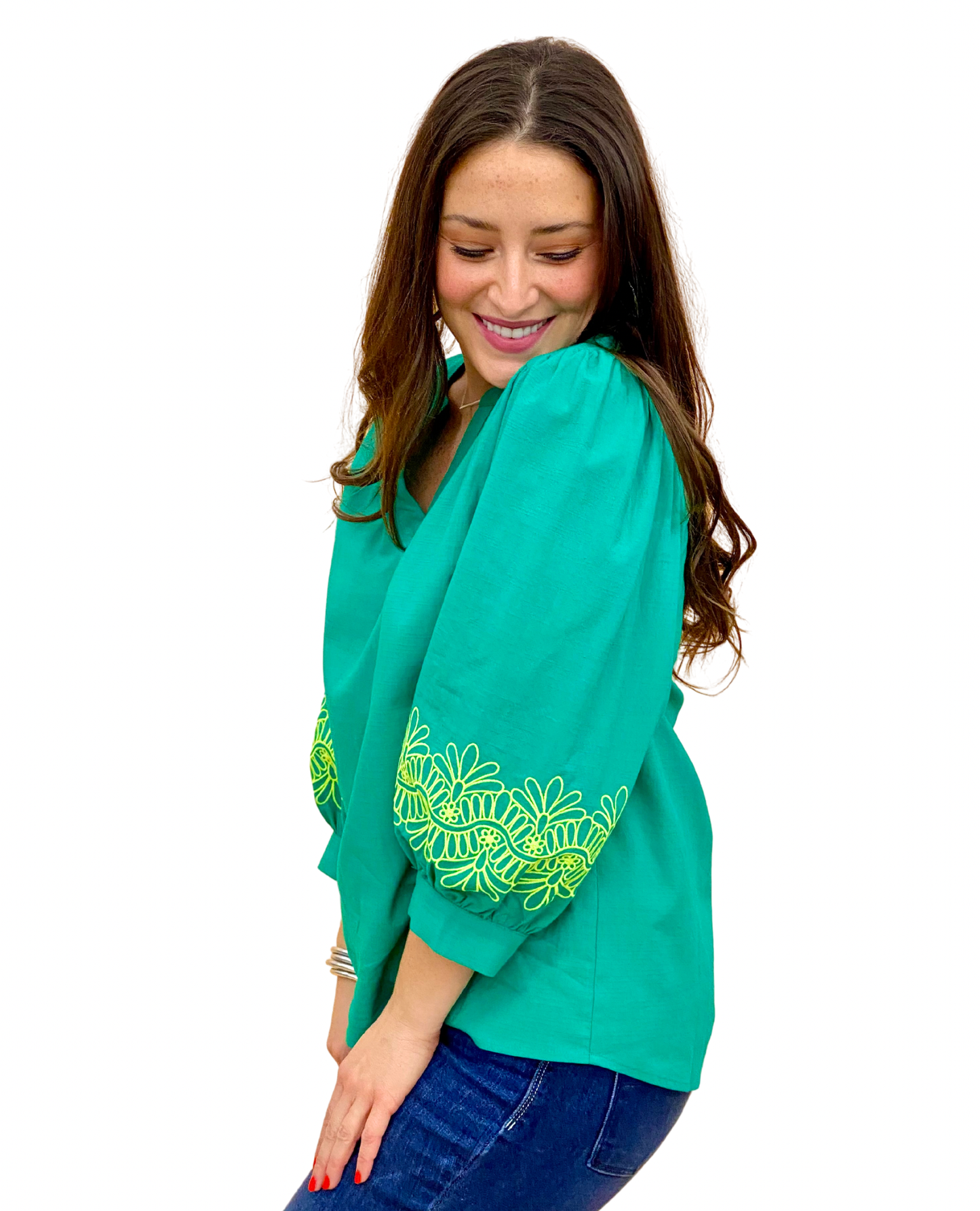 The Costa Maya Top in Green
