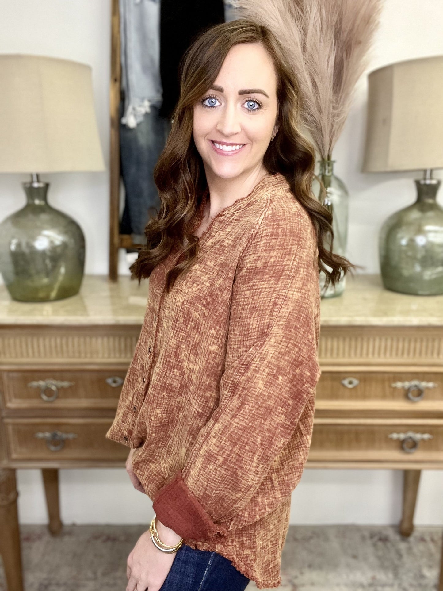 The Wrinkled Gauze Top-3 Colors