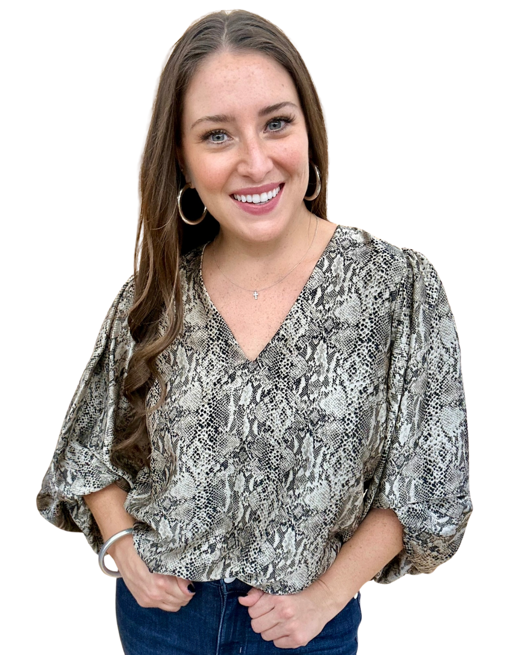 The Dr. Avery Bubble Blouse
