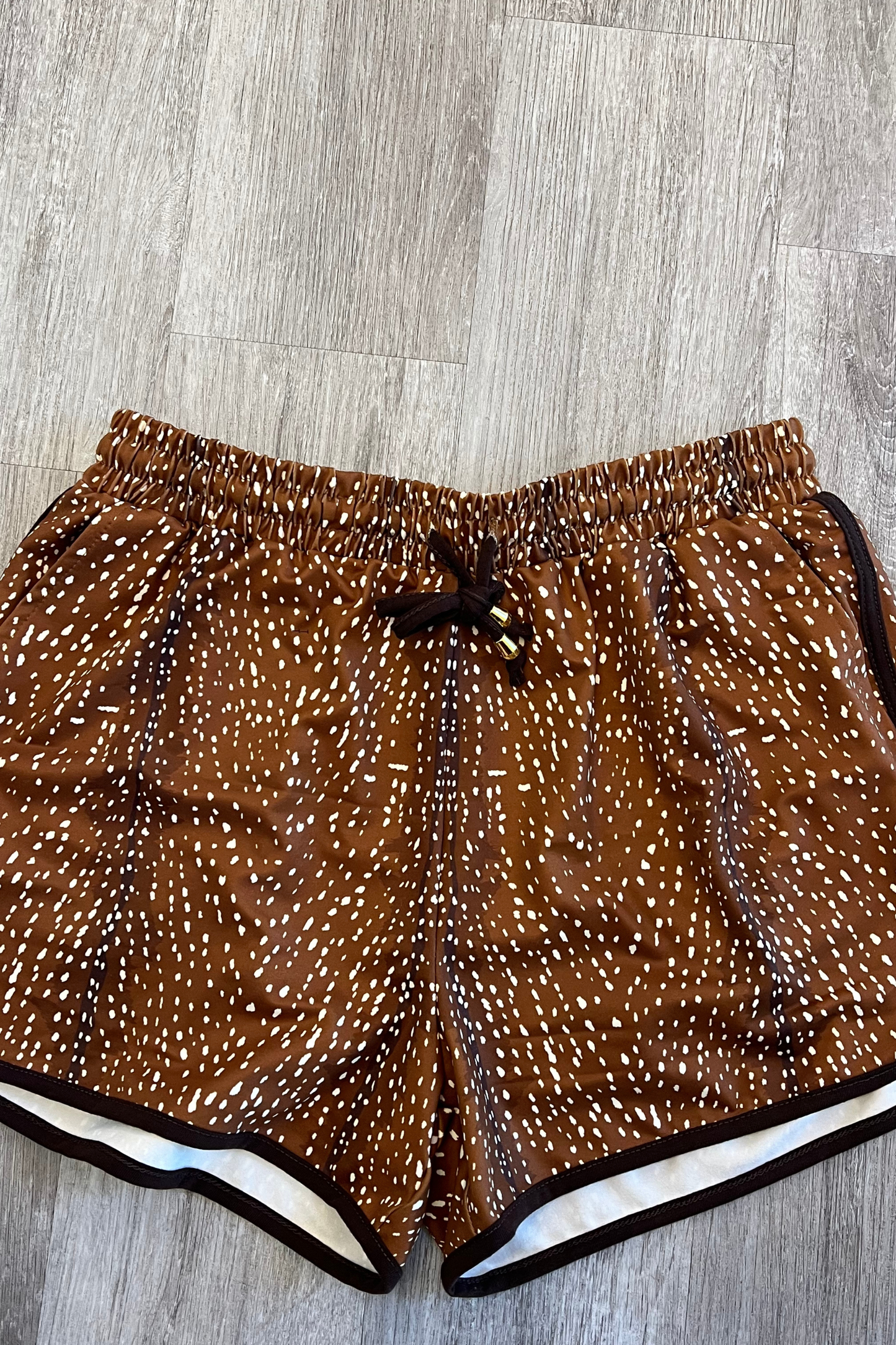 Deer To Me Drawstring Everyday Shorts