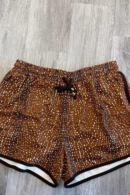 Deer To Me Drawstring Everyday Shorts