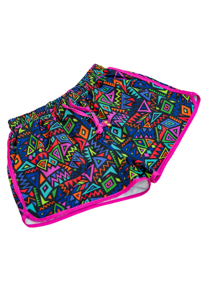 Retro Revival Drawstring Everyday Shorts
