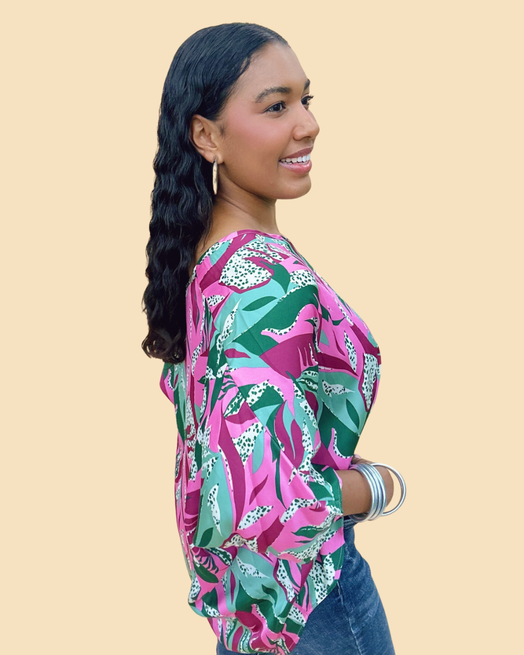 The Enchanted Forest Poncho Top - AS