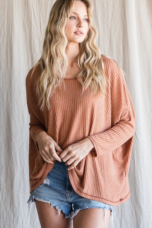 The Scoop Waffle Top - 2 Colors