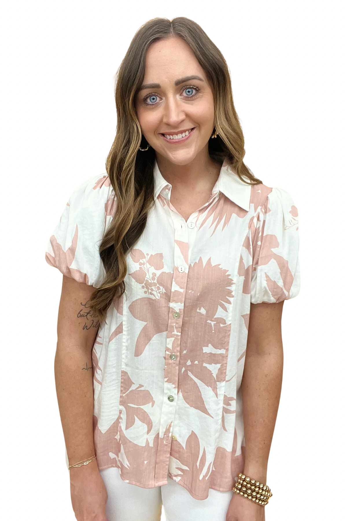 The Collins Top in Blush