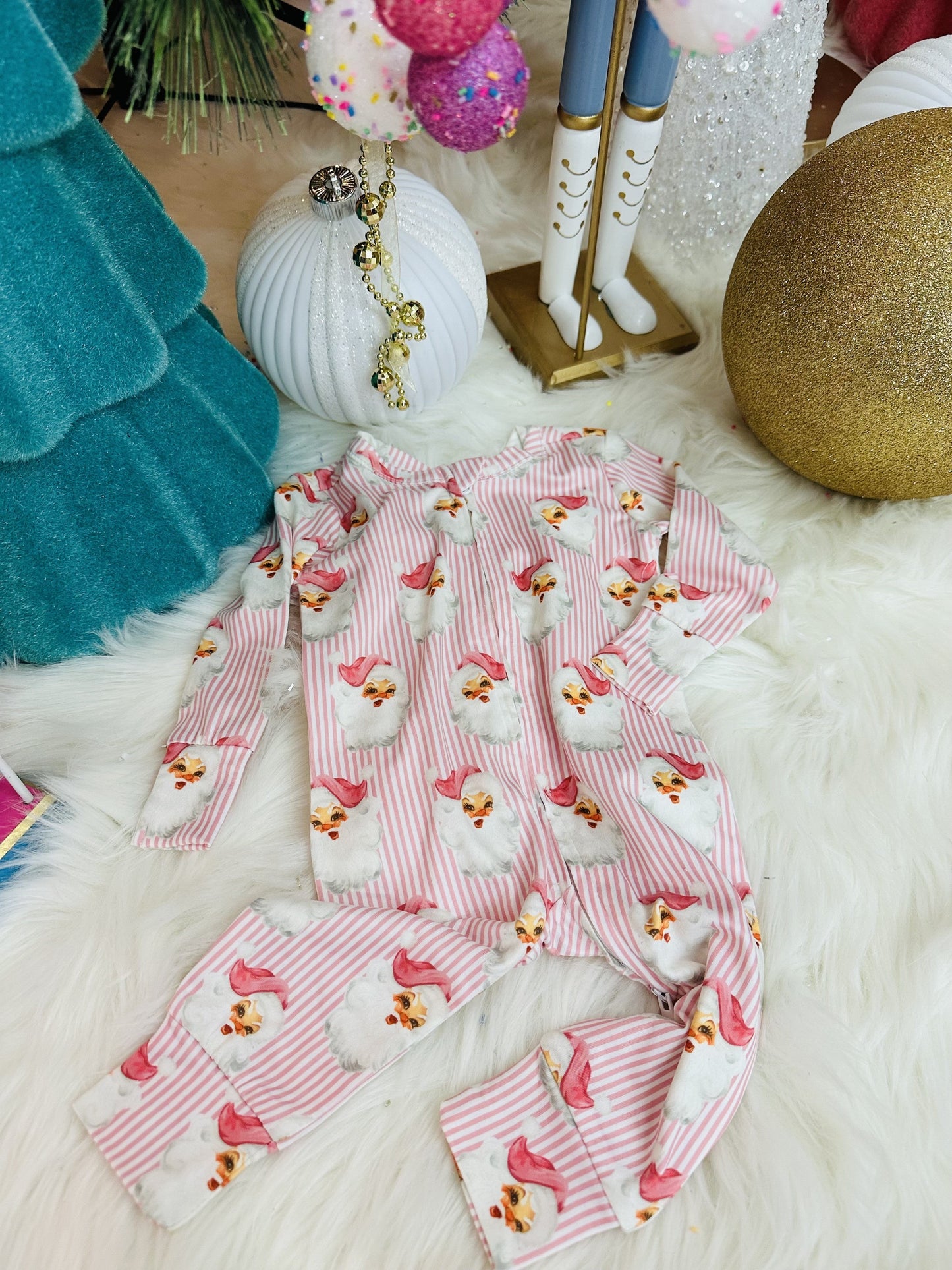The Santa Baby Pink PJ's-Baby/Kid