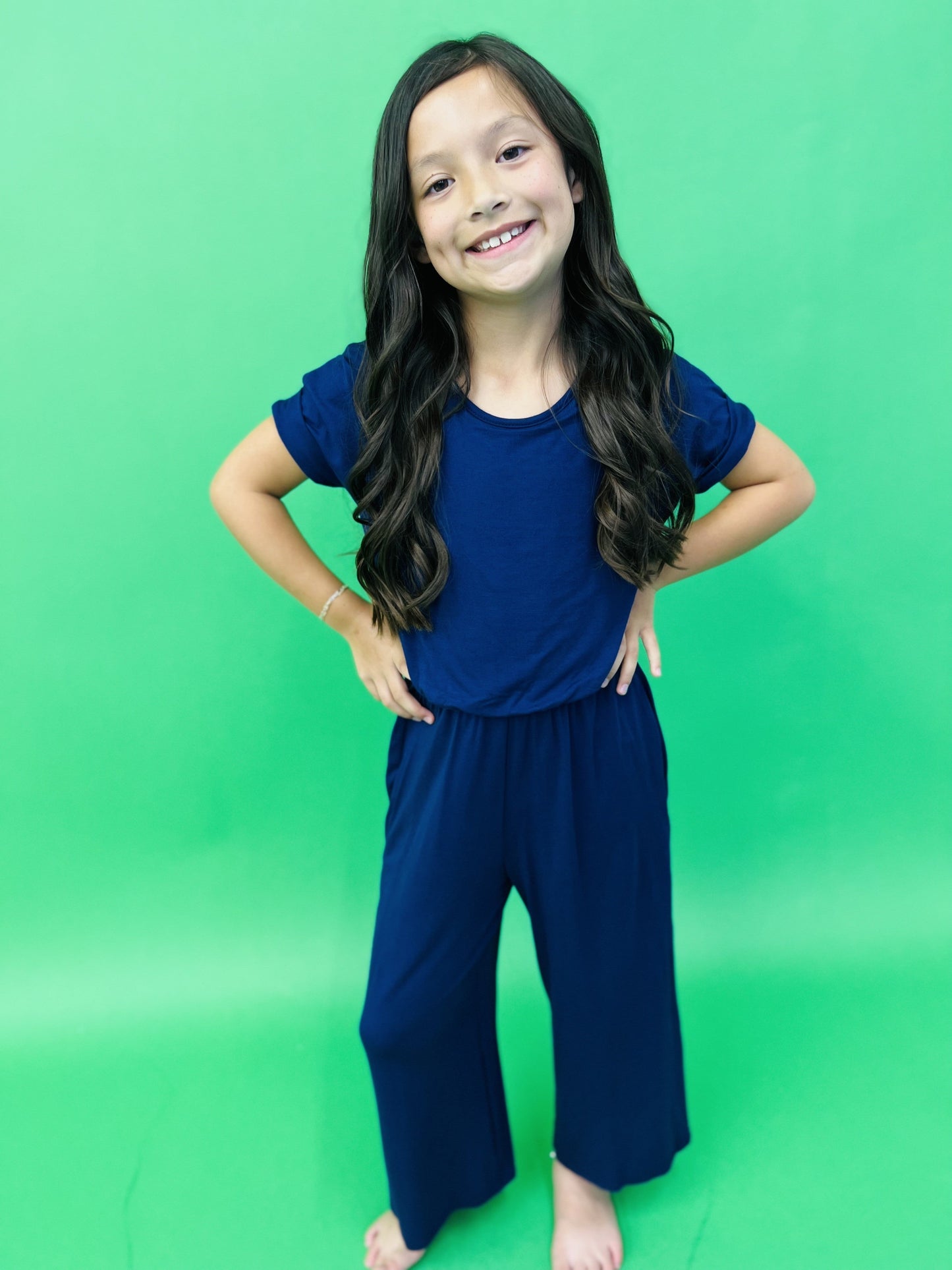 KIDS Solid Jumpsuit in 2 Colors