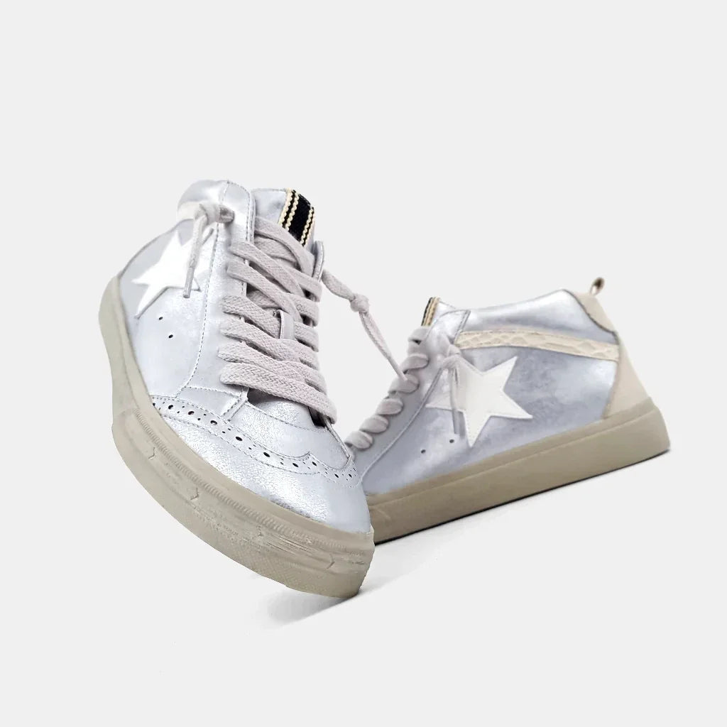 The White Silver Paulina Sneaks