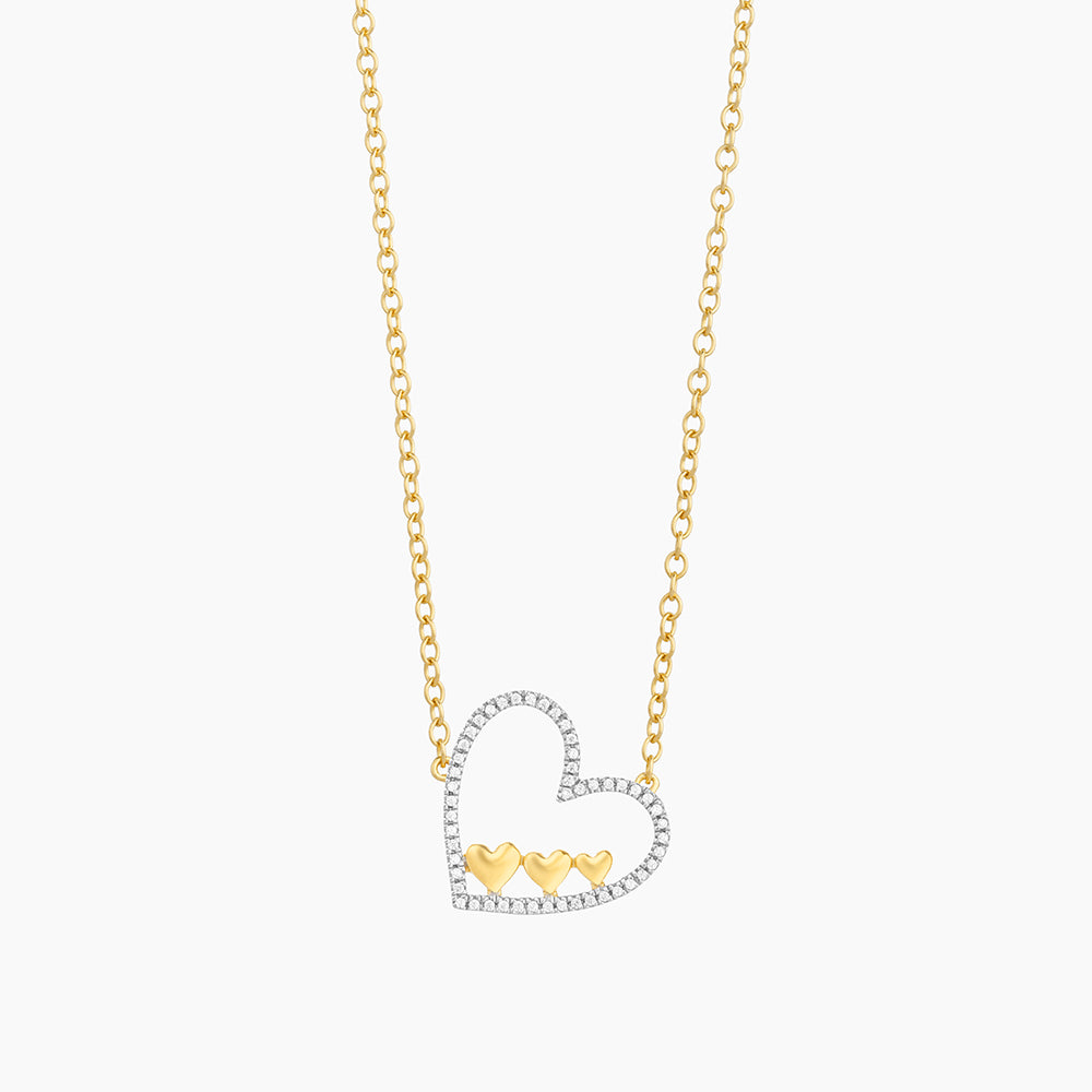 ES Triple The Love Pendant Necklace