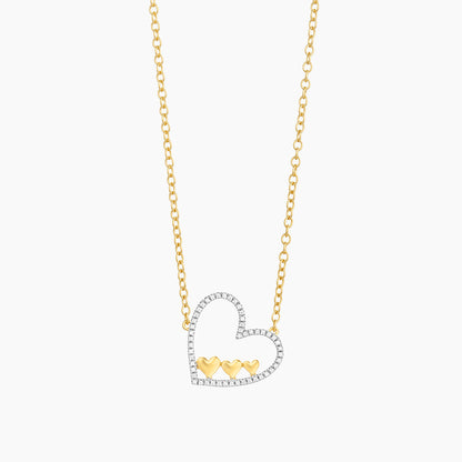 ES Triple The Love Pendant Necklace