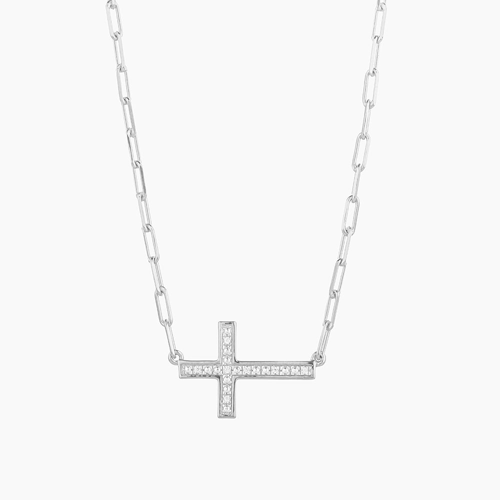 ES Keep The Faith! Cross Pendant Necklace
