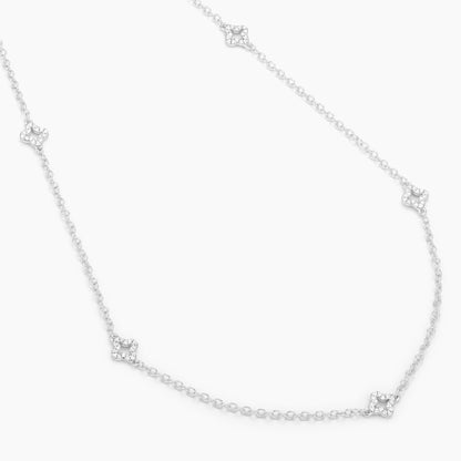 ES Diamond Station Chain Necklace