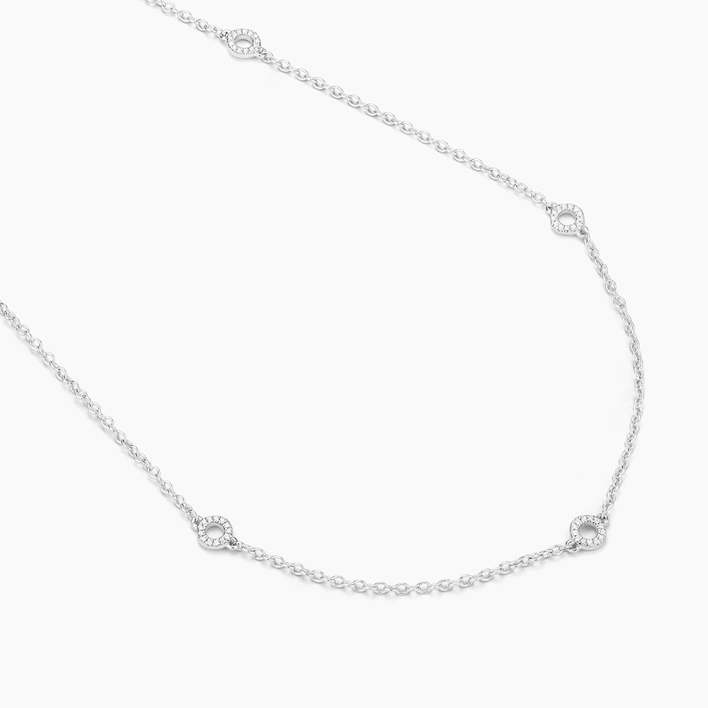 ES Circle Station Chain Necklace