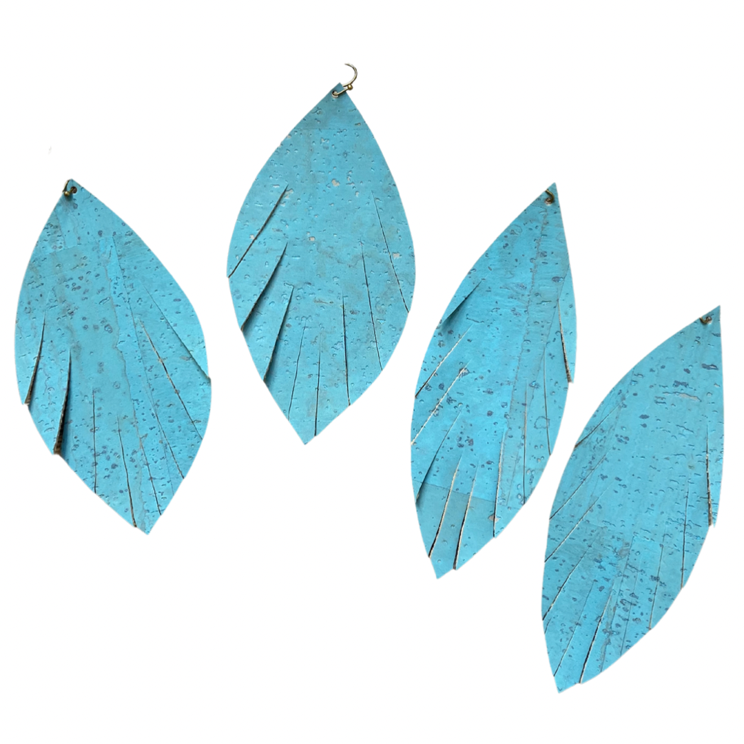 Turquoise Cork Earrings