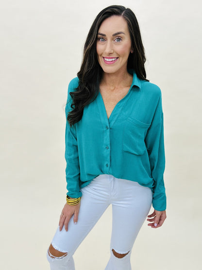 The Woven Abby Top - 3 Colors/AS