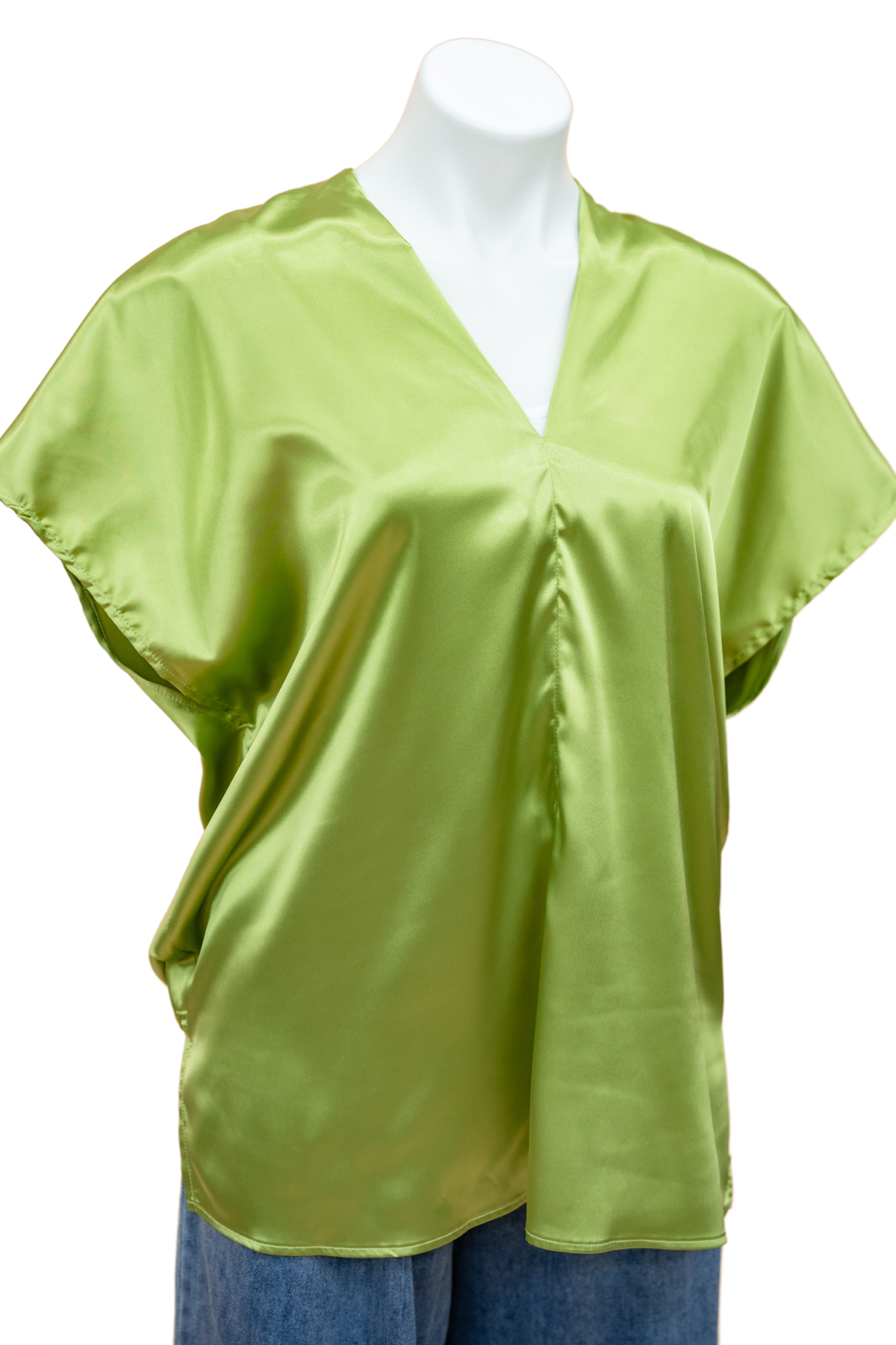 The Solid Satin V Top-3 Colors