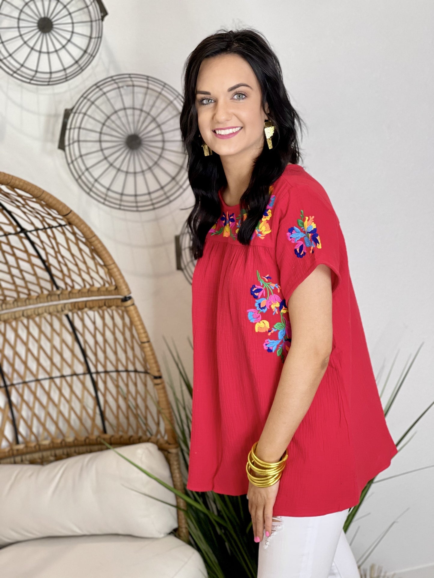The Fiesta Bestie Top in 5 Colors