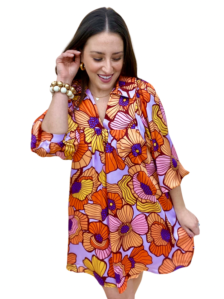 The Groovy Blooms Savannah Dress - AS