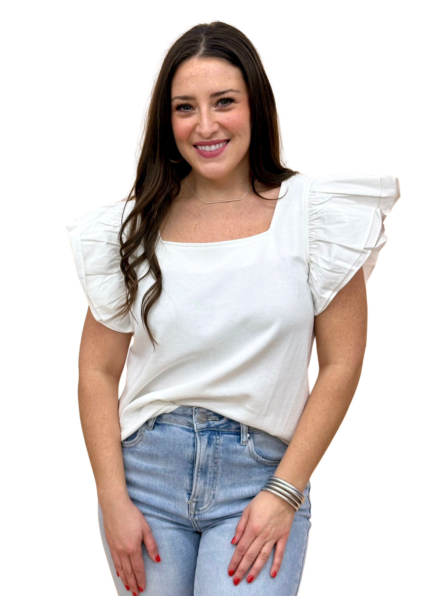 The Flare Shoulder Top in 3 Colors