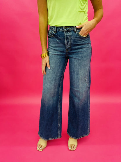 The Cello Wide Leg Jeans