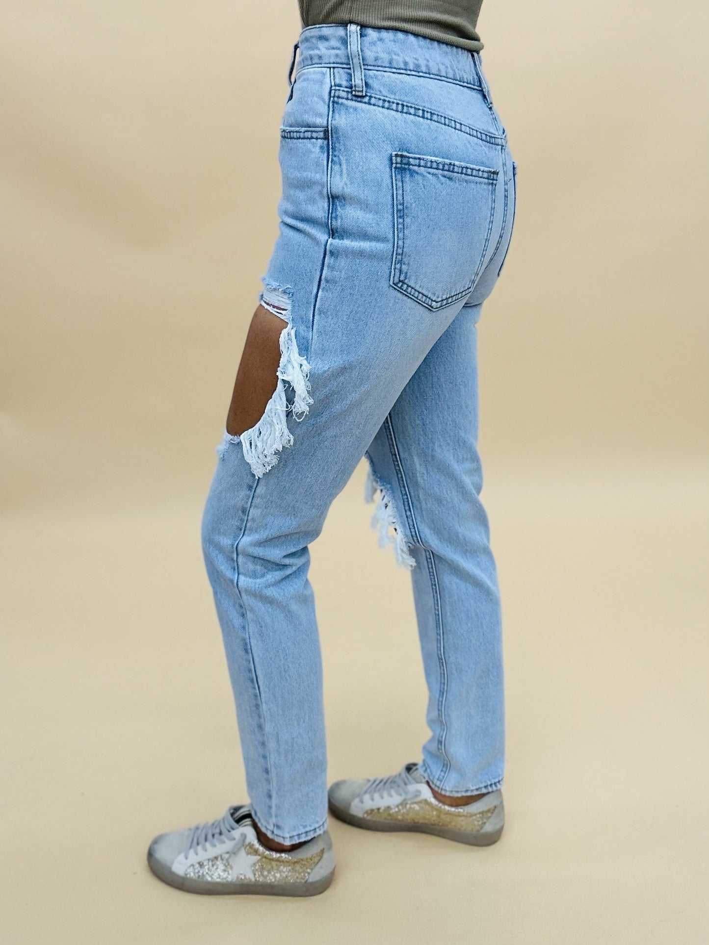 Jelly High-Rise Cutout Jeans