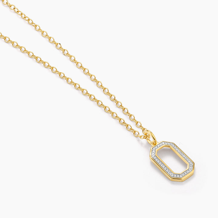 ES Fashionably Dog Tagged Pendant Necklace