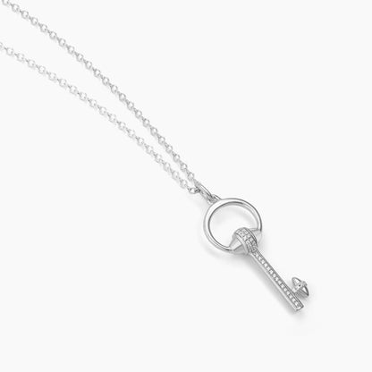 ES You Are The Key To My Heart Pendant Necklace