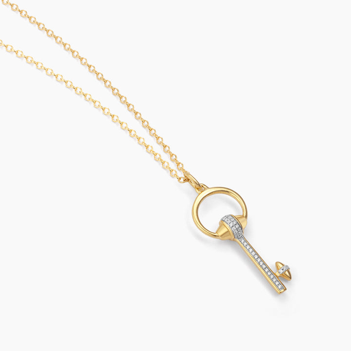 ES You Are The Key To My Heart Pendant Necklace