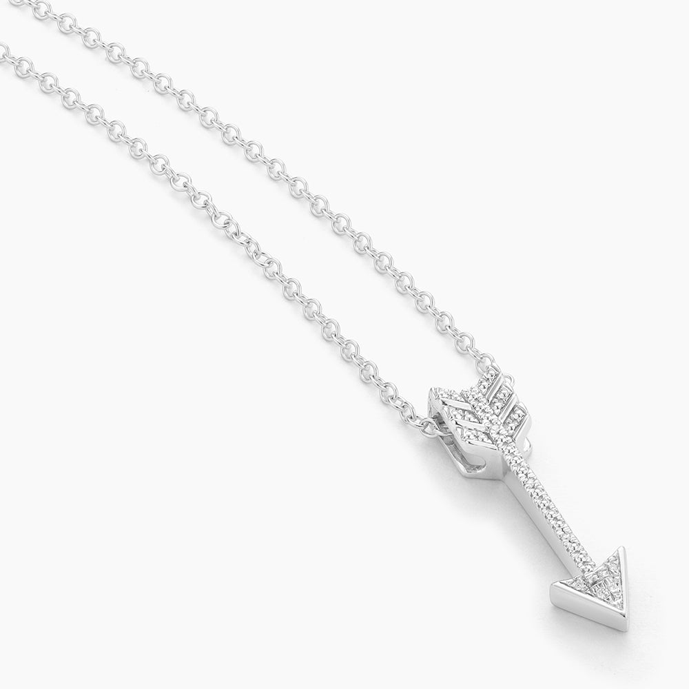 ES Straight To The Heart Arrow Pendant Necklace