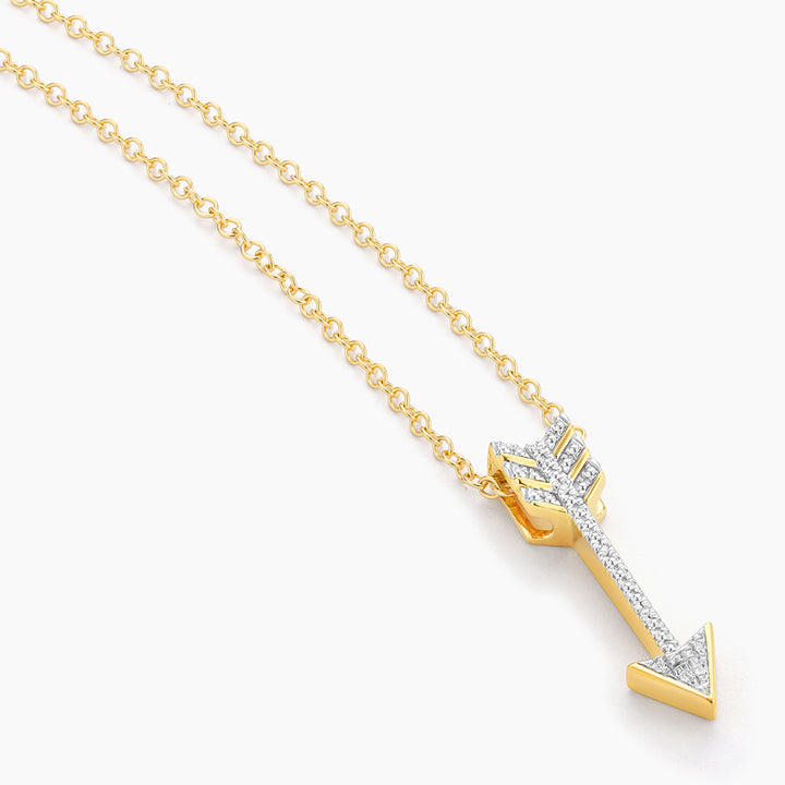 ES Straight To The Heart Arrow Pendant Necklace