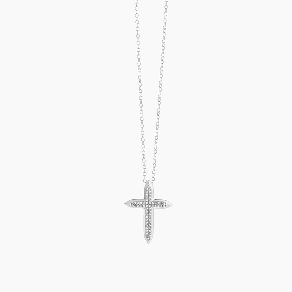 ES Belief Cross Pendant Necklace