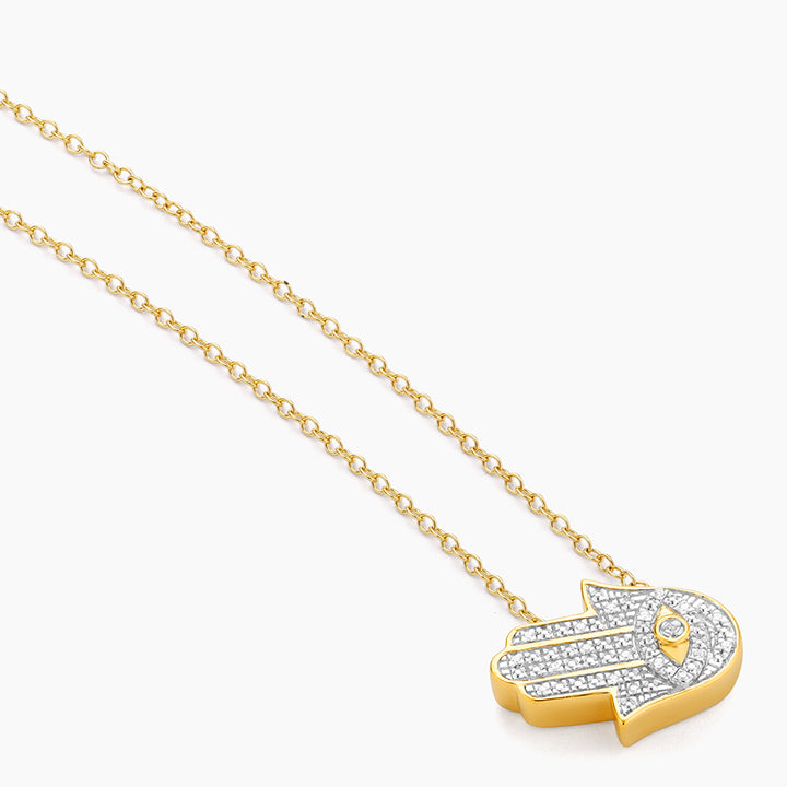 ES Hamsa Vibes Pendant Necklace