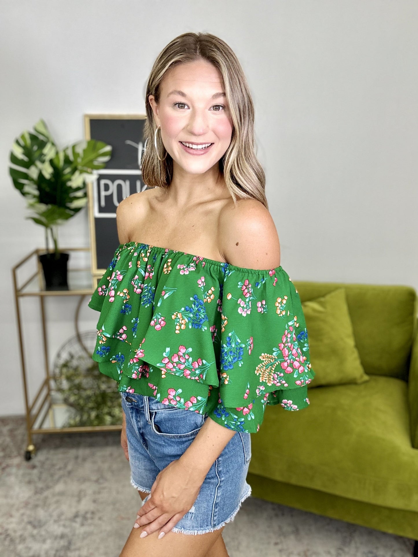 The Green Charmer Top