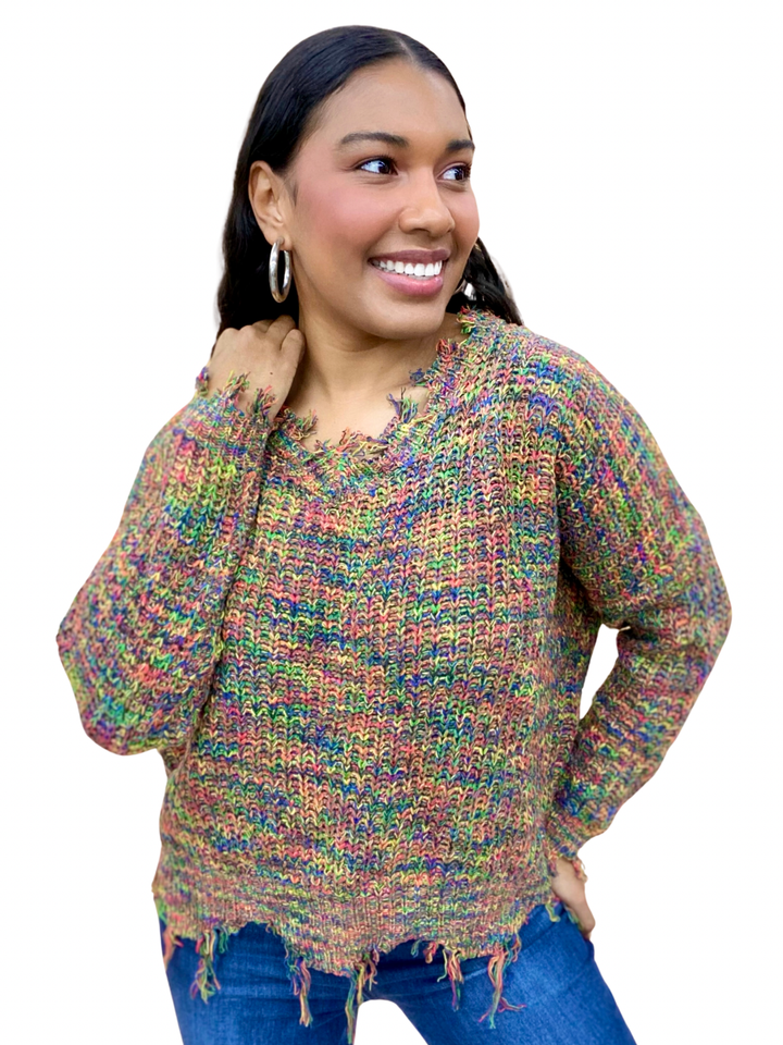 The Moody Fringe Sweater