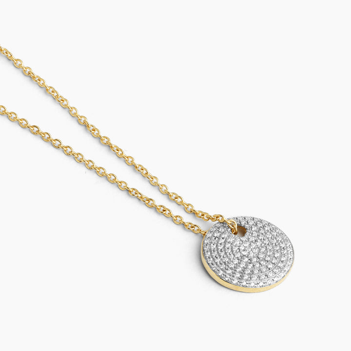 ES Medium Disc Pendant Necklace