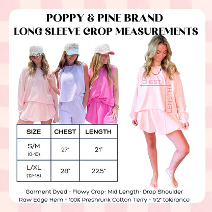 Peachy Pink Long Sleeve Crop