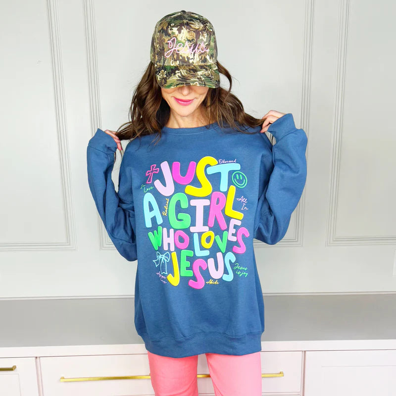 Just a Girl Who Loves Jesus Sweatshirt