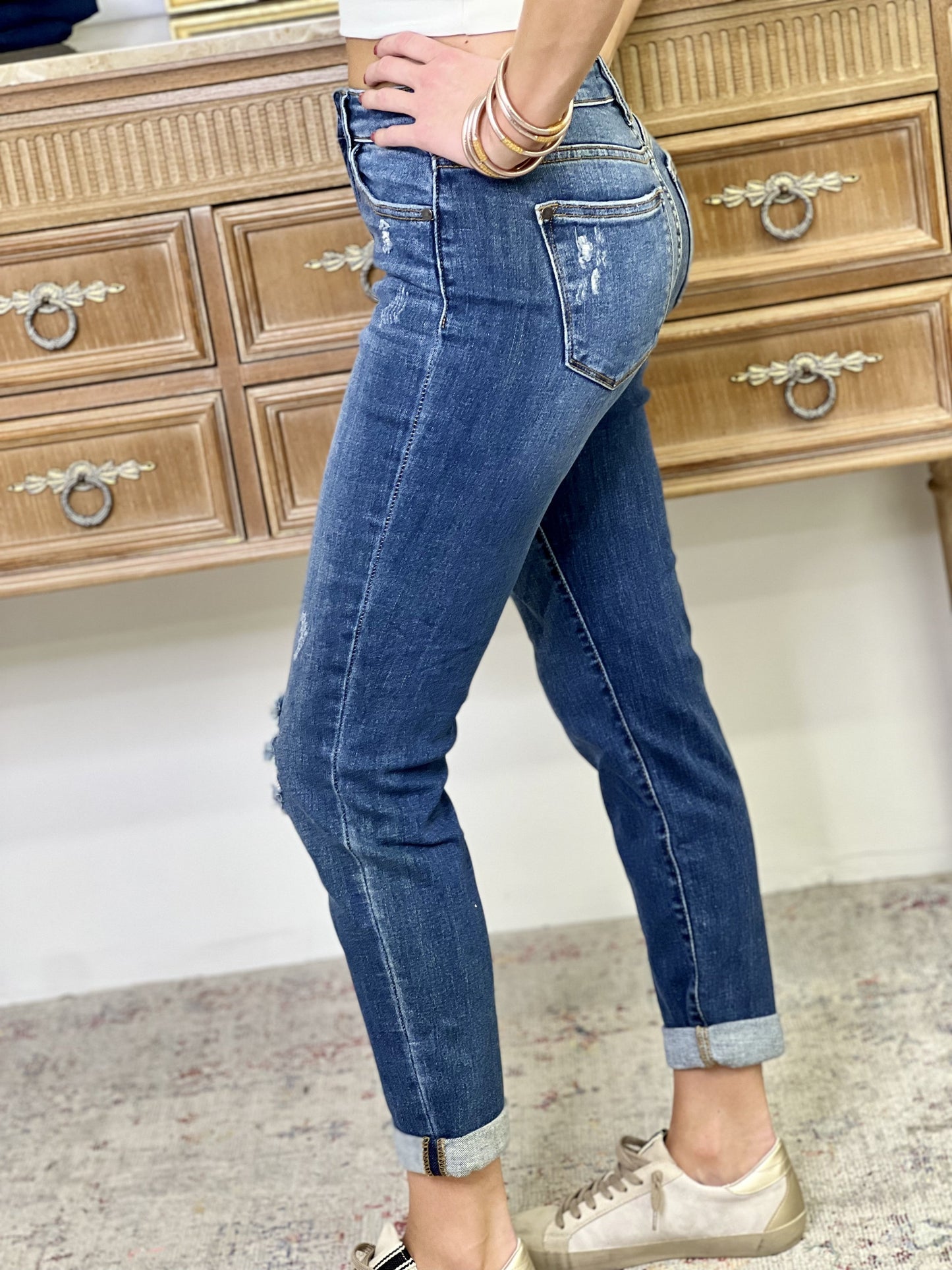 The Distressed Banger Slim Fit Jeans