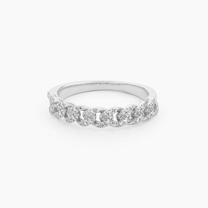 ES Close Knit Cuban Stackable Ring