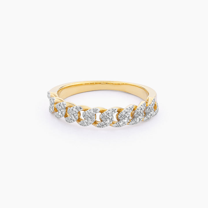 ES Close Knit Cuban Stackable Ring