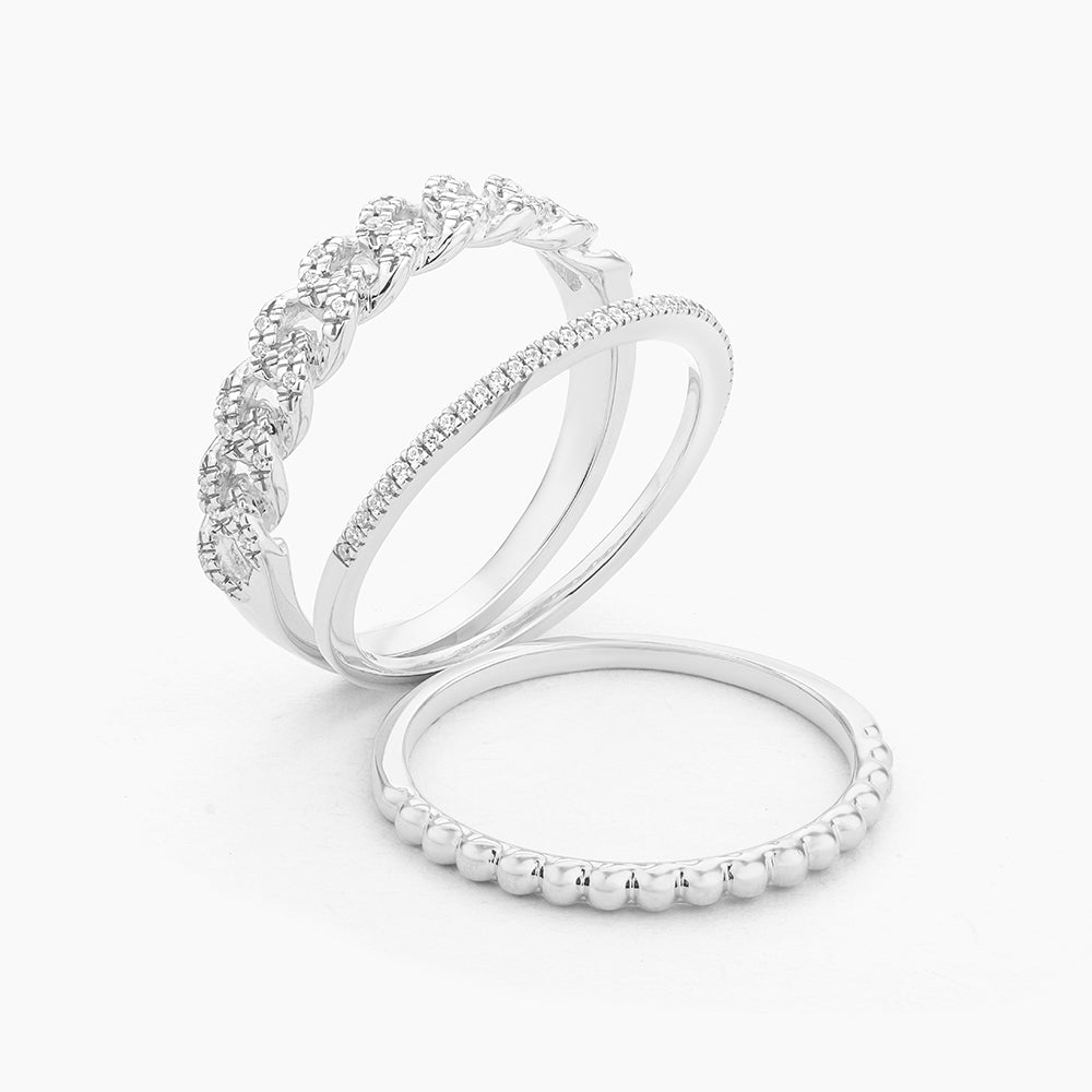 ES The Space Between Cuban Stackable Ring