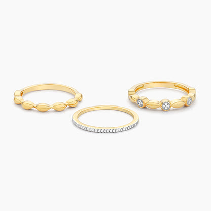 ES Round Triple Stackable Ring