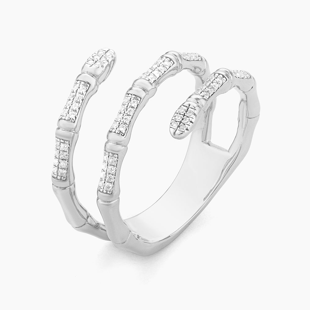 ES Bamboo Twist Diamond Ring