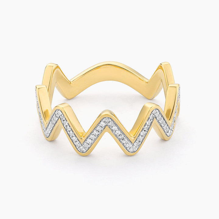 ES Zig Zag Statement Ring