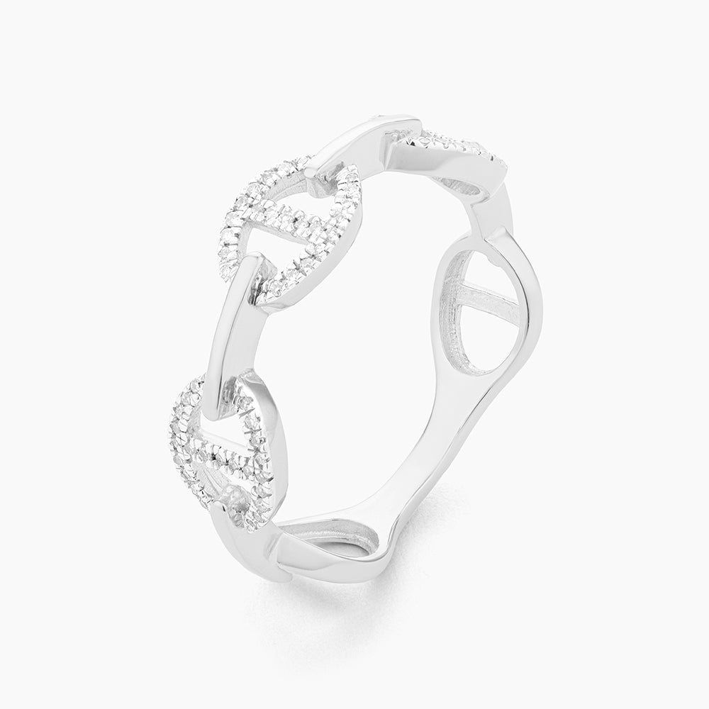 ES Split Oval Link Stackable Ring